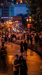Crowds after Dark