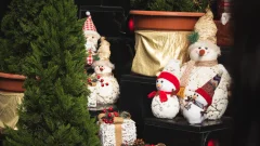 Snowmen at the Door