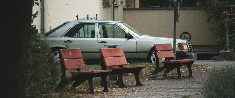 Three Empty Benches